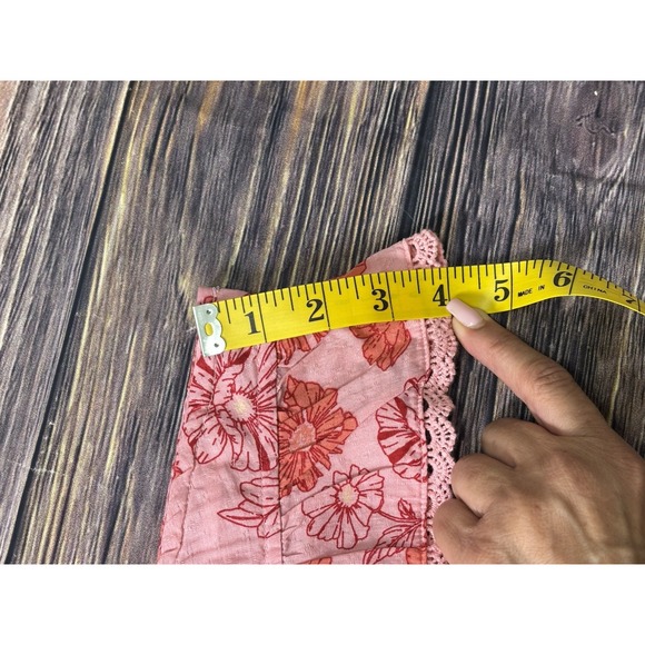 Jessica Simpson Womens Flowers 2 Piece Sleeveless Top Pleated Skirt Set Sz L - Picture 9 of 14